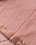 Blush Pink Pure Chanderi Silk Cotton Handloom Saree