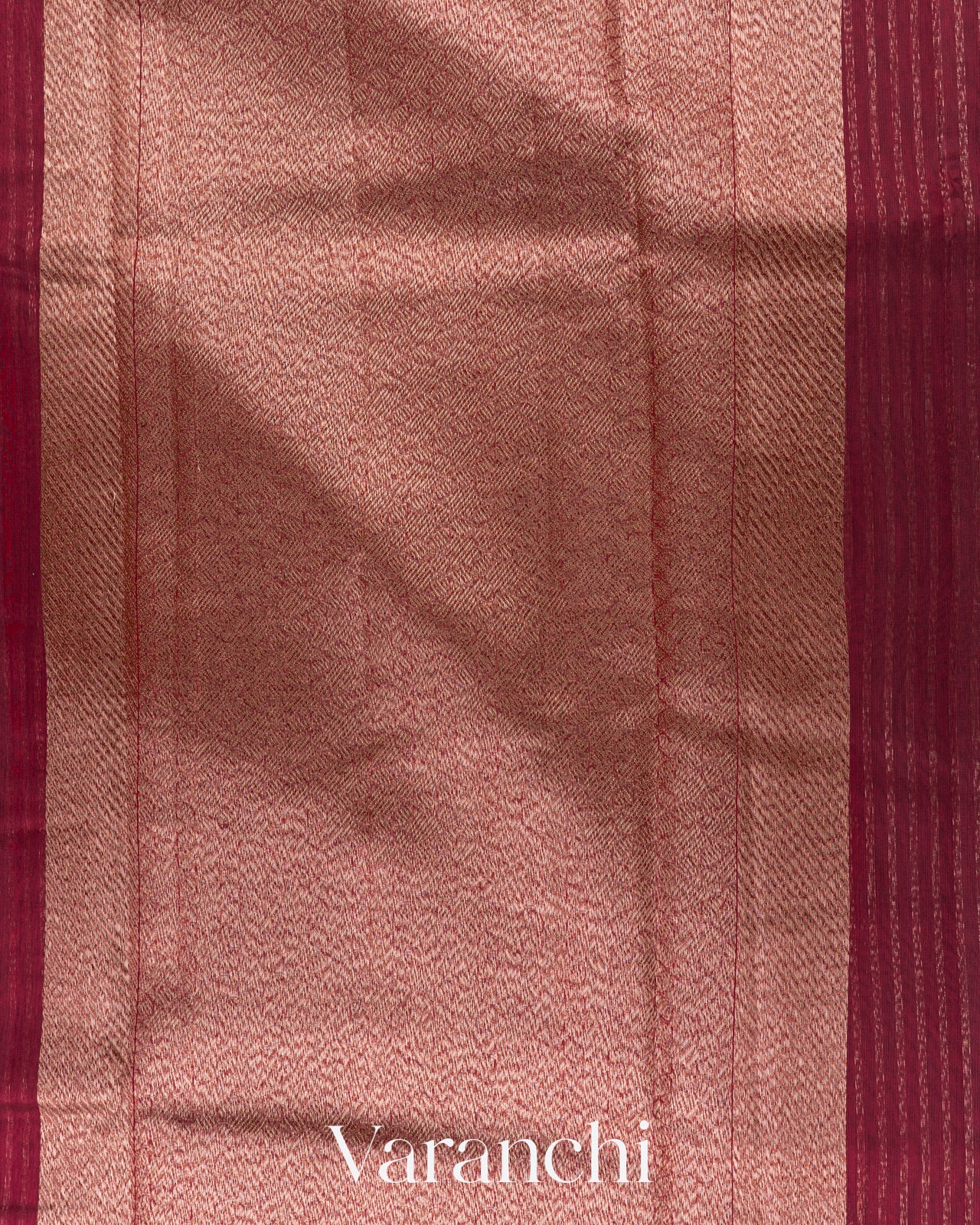 Wine Pink Pure Chanderi Silk Cotton Handloom Saree
