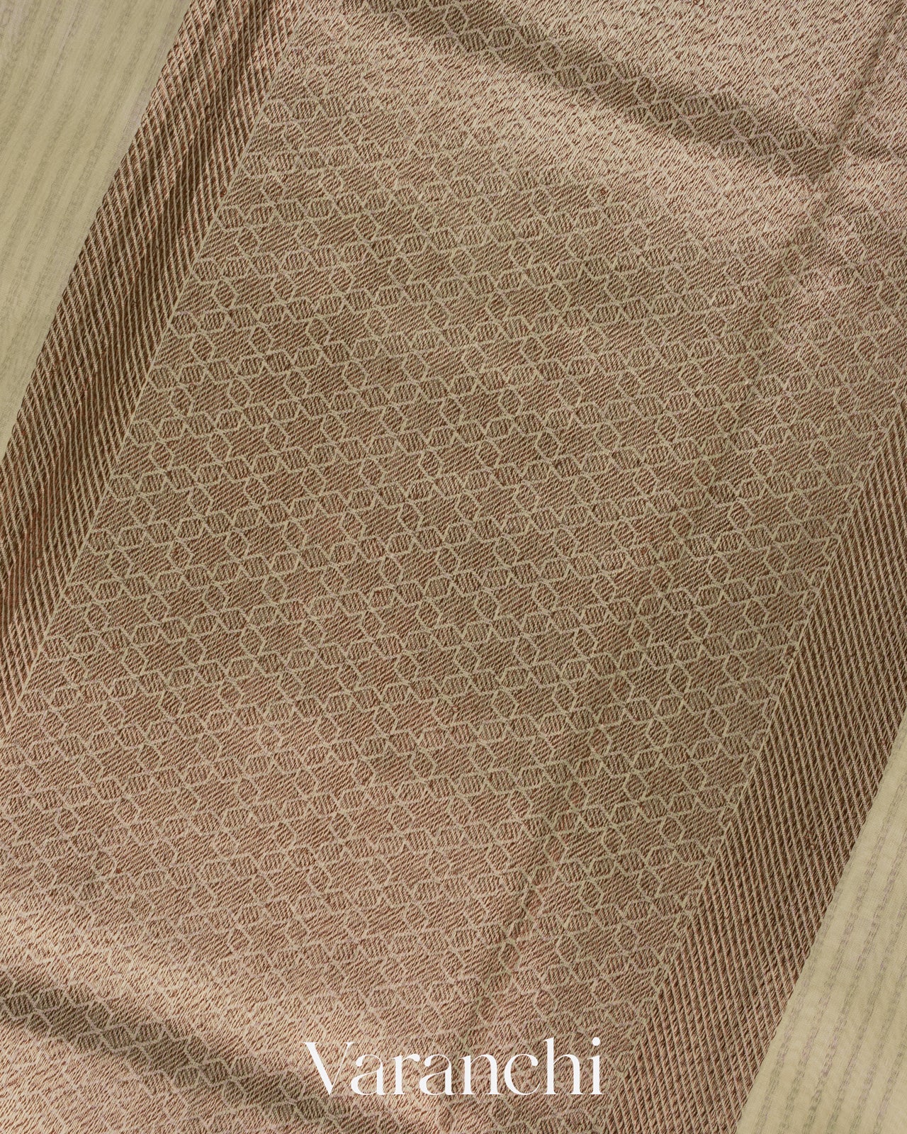Ivory Pure Chanderi Silk Cotton Handloom Saree