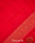 Chilli Red Pure Chiffon Silk Saree