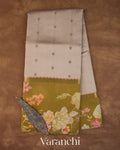Mauve Pure Chiniya Silk Saree