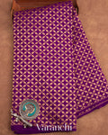 Purple Pure Crepe Silk Handloom Saree