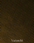 Golden Brown Striped Pure Maheshwari Silk Cotton Handloom Saree