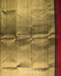 Vermillion Red Pure Kanchipuram Silk Handloom Saree