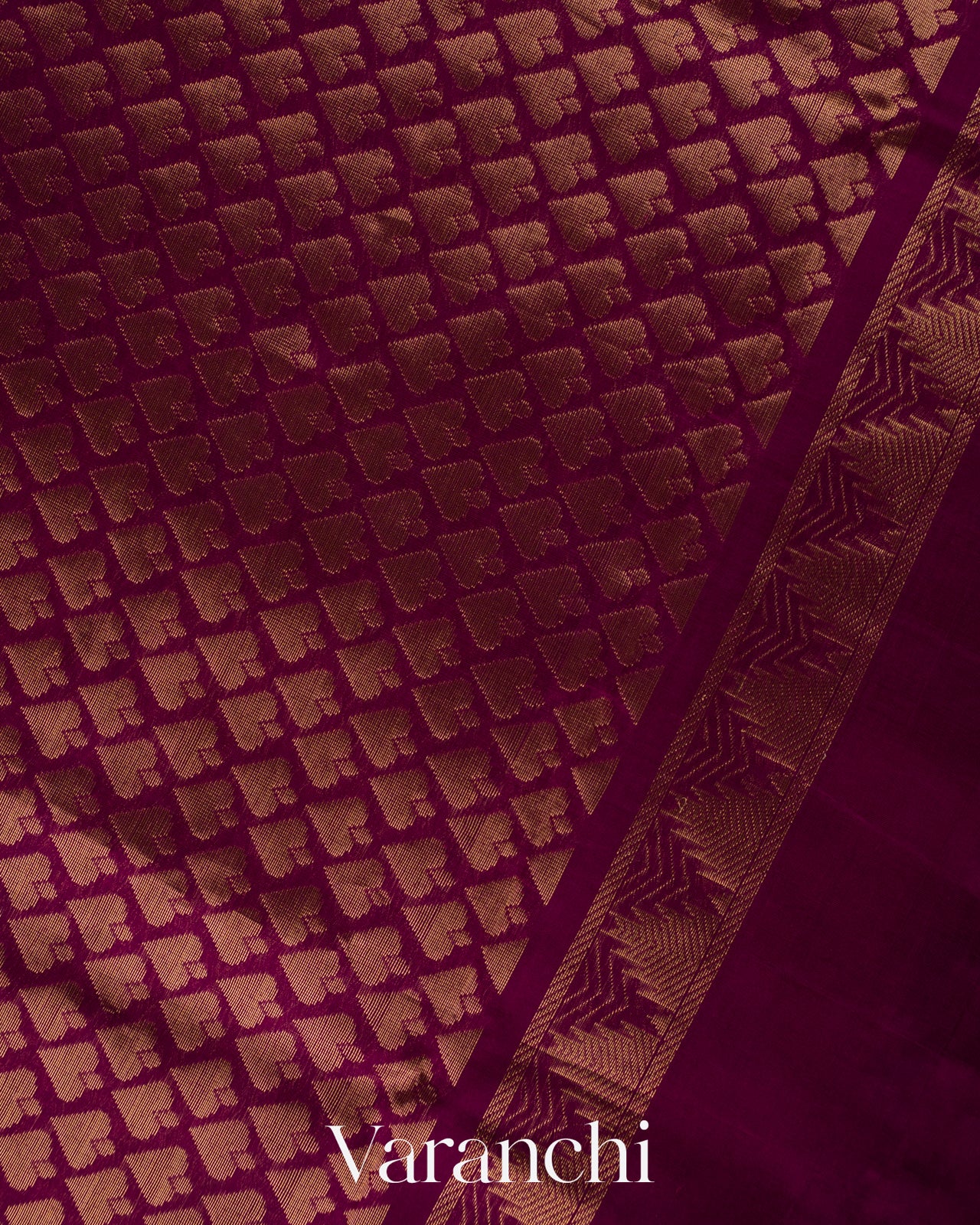 Mango Yellow and Deep Purple Pure Kanchipuram Silk Cotton Handloom Saree