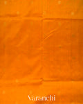 Mango Yellow and Deep Purple Pure Kanchipuram Silk Cotton Handloom Saree