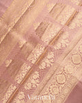 Dusty Pink Pure Dupion Silk Saree