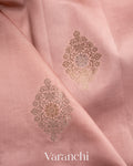Dusty Pink Pure Dupion Silk Saree