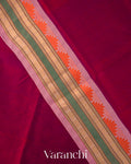 Royal Maroon Pure Kanchipuram Silk Cotton Handloom Saree