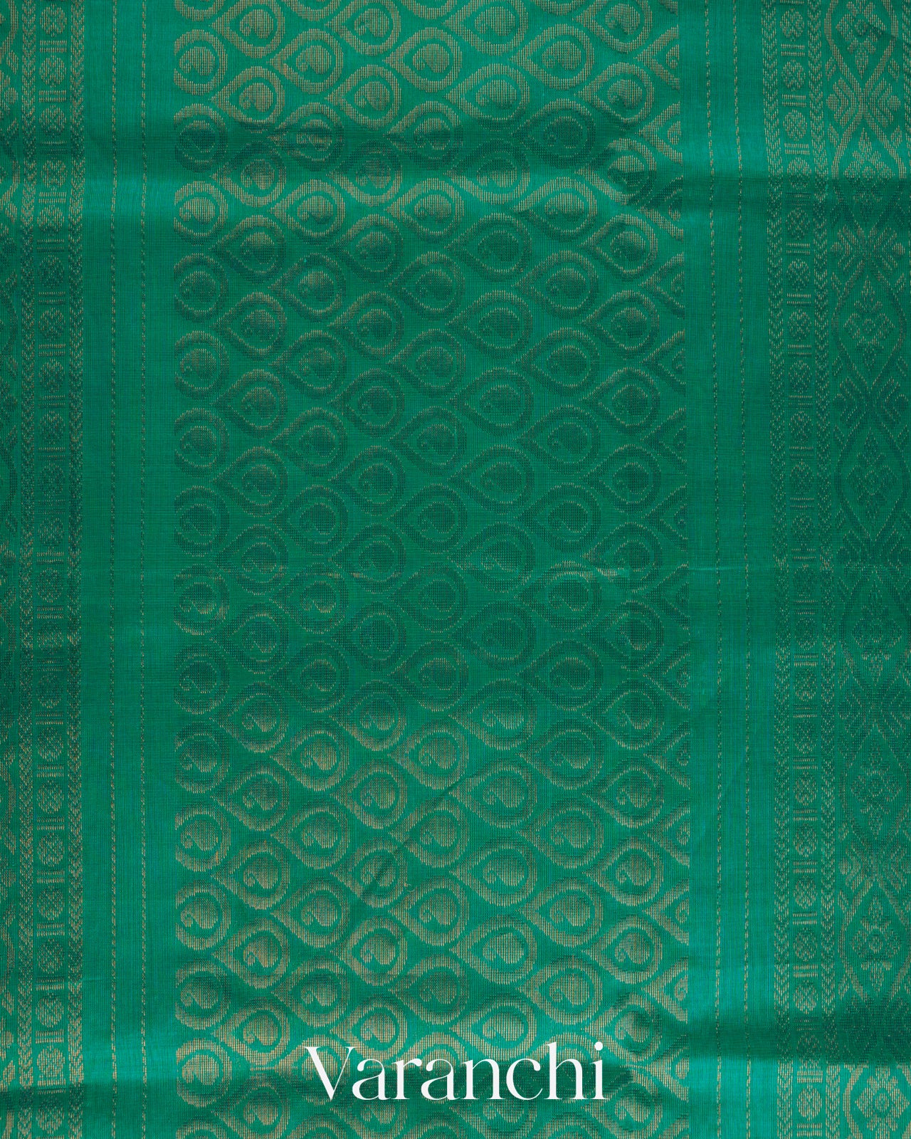 Golden Yellow Pure Kanchipuram Silk Cotton Handloom Saree