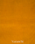 Golden Yellow Pure Kanchipuram Silk Cotton Handloom Saree