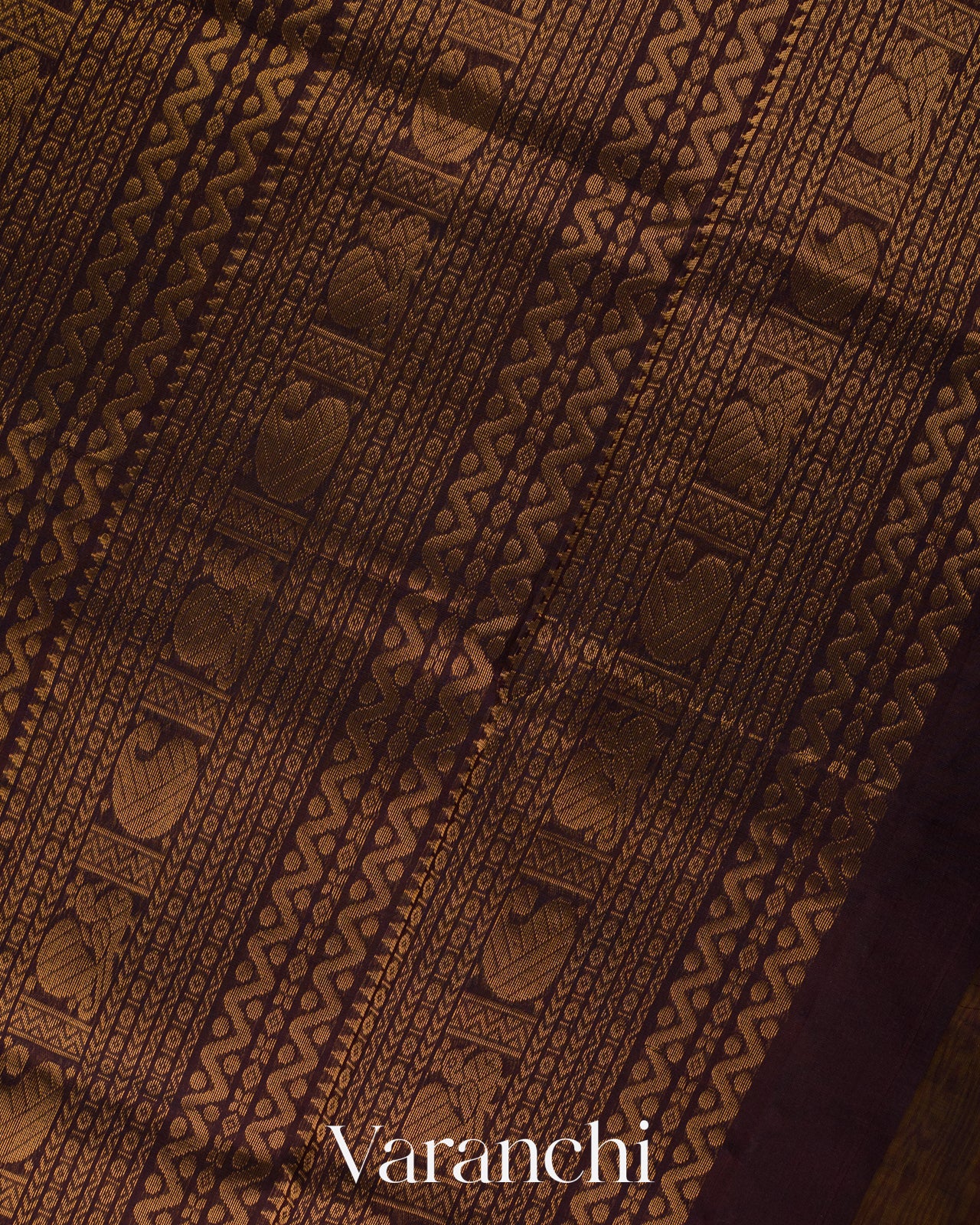 Mango Yellow and Deep Black Pure Kanchipuram Silk Cotton Handloom Saree