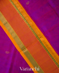 Deep Magenta Pure Kanchipuram Silk Cotton Handloom Saree
