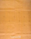 Beige Pure Kanchipuram Silk Cotton Handloom Saree
