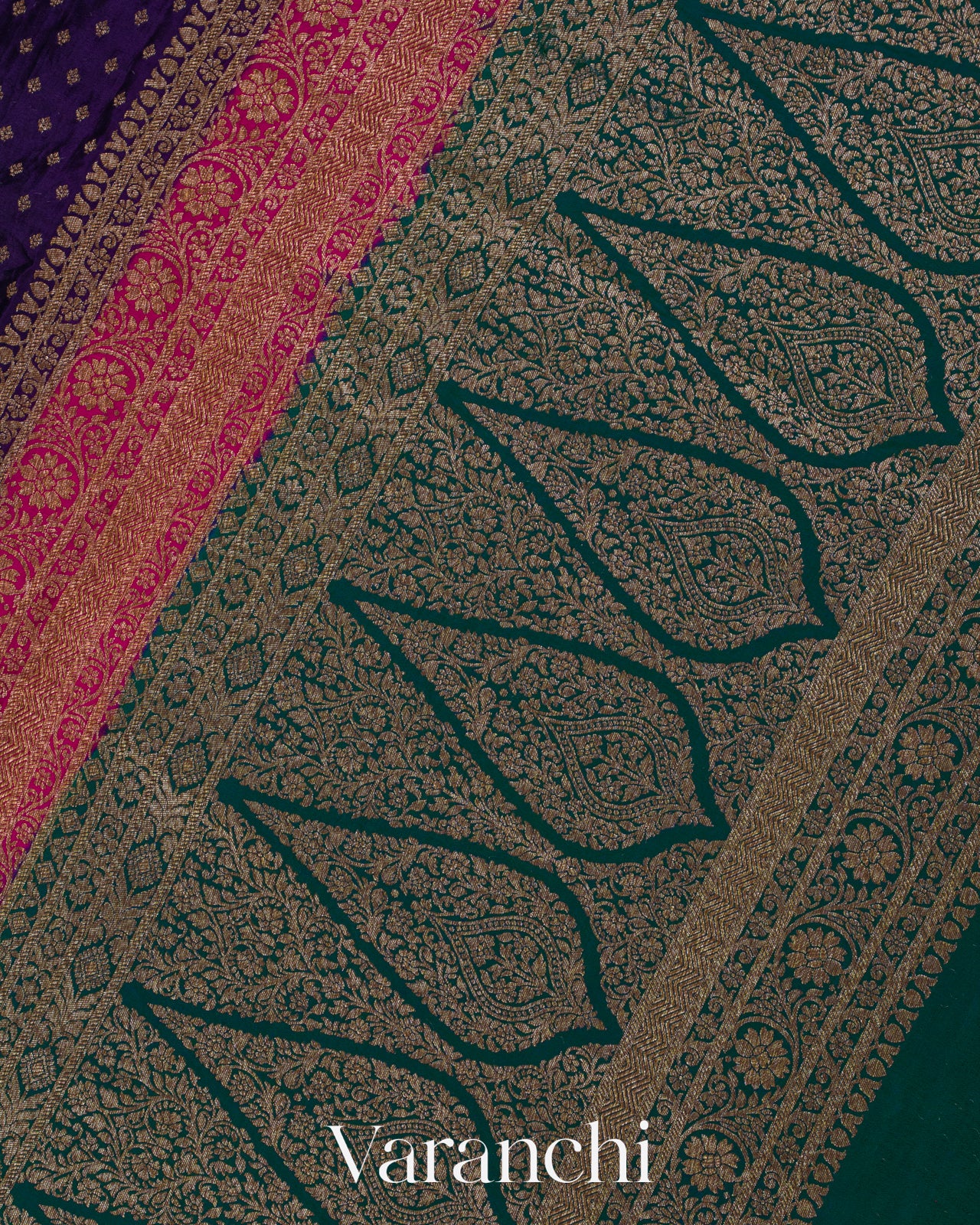 Indigo Blue Pure Crepe Silk Handloom Saree