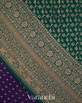 Indigo Blue Pure Crepe Silk Handloom Saree