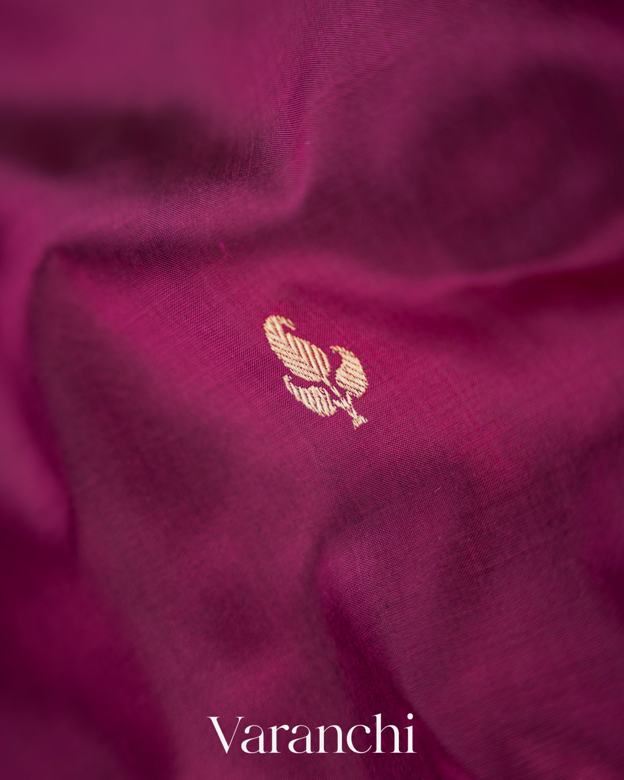 Magenta Purple Pure Katan Silk Handloom Saree
