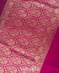 Magenta Purple Pure Katan Silk Handloom Saree