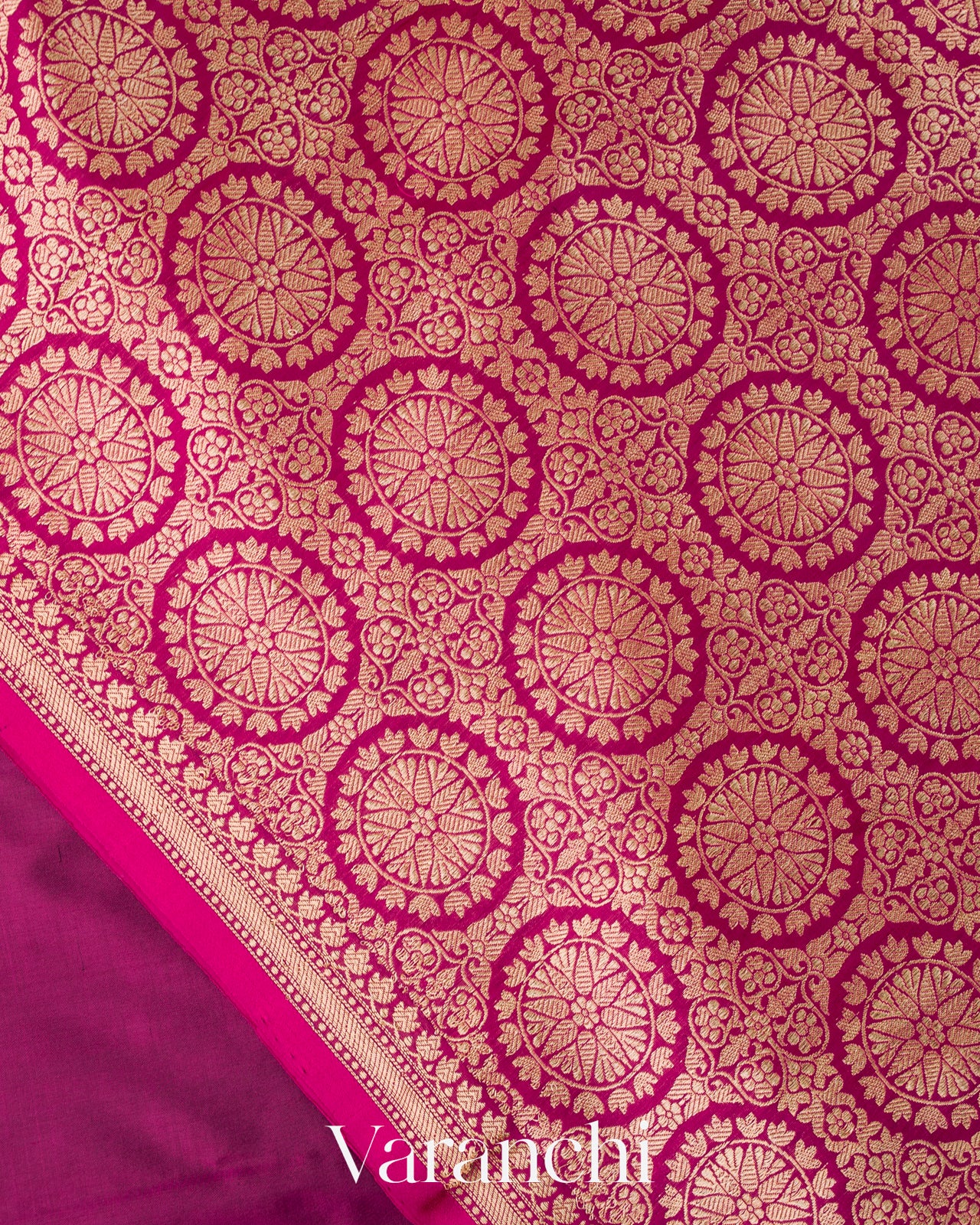 Magenta Purple Pure Katan Silk Handloom Saree