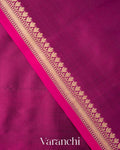Magenta Purple Pure Katan Silk Handloom Saree