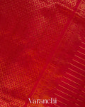 Mustard Yellow Checks Pure Kanchipuram Silk Cotton Handloom Saree
