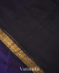 Royal Blue Striped Pure Maheshwari Silk Cotton Handloom Saree