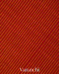 Rust Orange Striped Pure Maheshwari Silk Cotton Handloom Saree