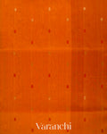 Turmeric Orange Pure Maheshwari Silk Cotton Handloom Saree