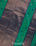 Teal Green Pure Maheshwari Silk Cotton Handloom Saree