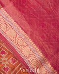 Orange Patola Printed Pure Silk Cotton Saree