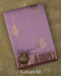 Lavender Pure Chanderi Silk Cotton Handloom Saree