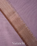 Lavender Pure Chanderi Silk Cotton Handloom Saree