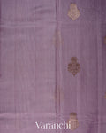 Lavender Pure Chanderi Silk Cotton Handloom Saree