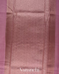 Lilac Pink Pure Chanderi Silk Cotton Handloom Saree