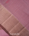 Lilac Pink Pure Chanderi Silk Cotton Handloom Saree