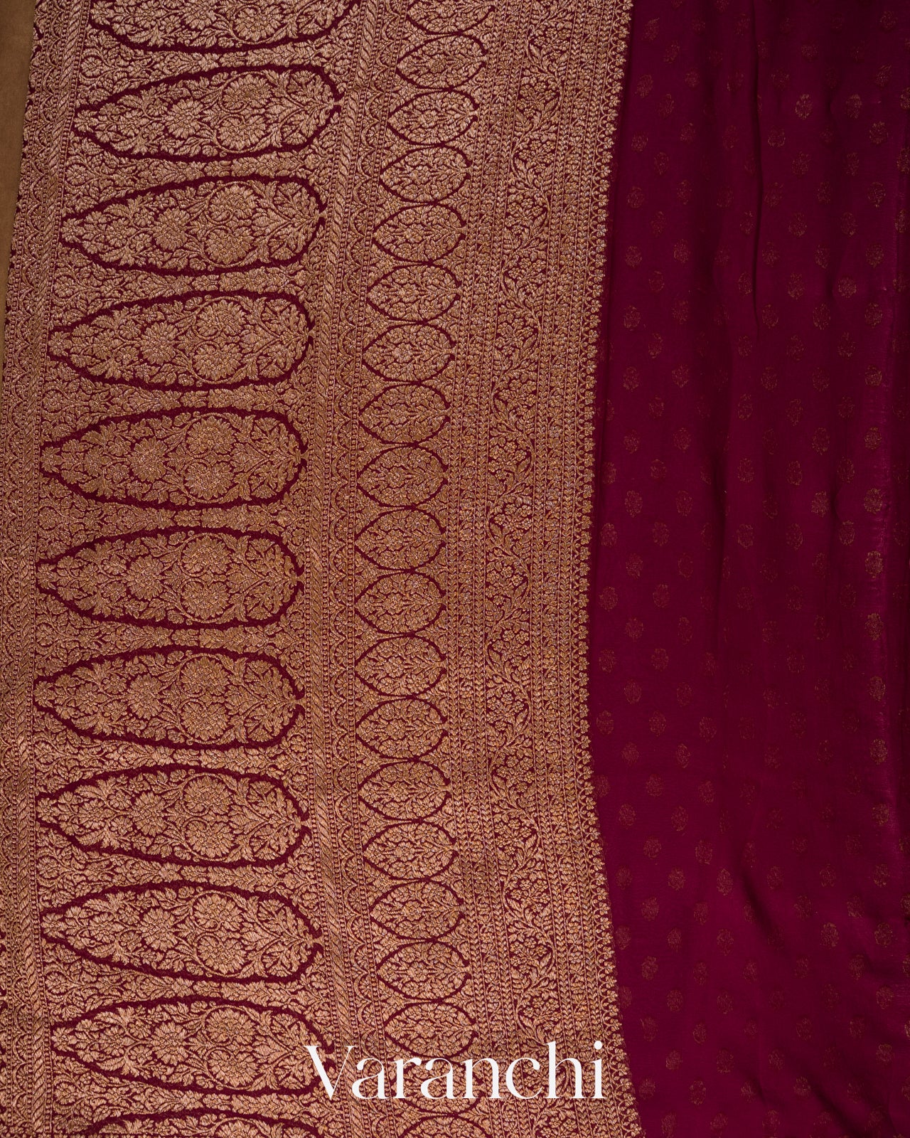 Onion Pink Pure Khaddi Georgette Silk Handloom Saree