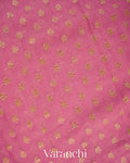 Onion Pink Pure Khaddi Georgette Silk Handloom Saree