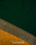 Mustard Yellow Pure Khaddi Georgette Silk Handloom Saree
