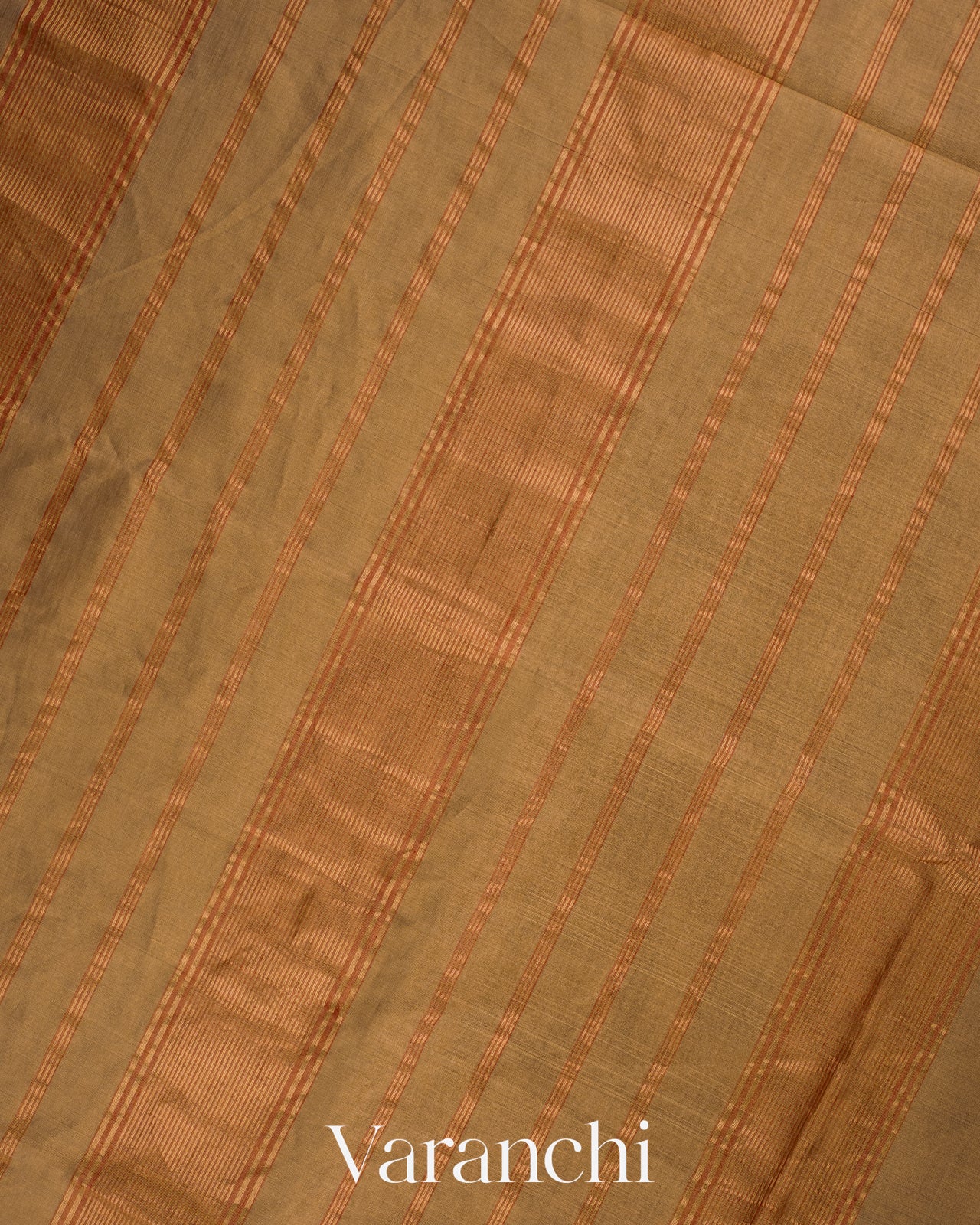 Wheat Beige Pure Maheshwari Silk Cotton Handloom Saree