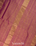 Mauve Pure Maheshwari Silk Cotton Handloom Saree