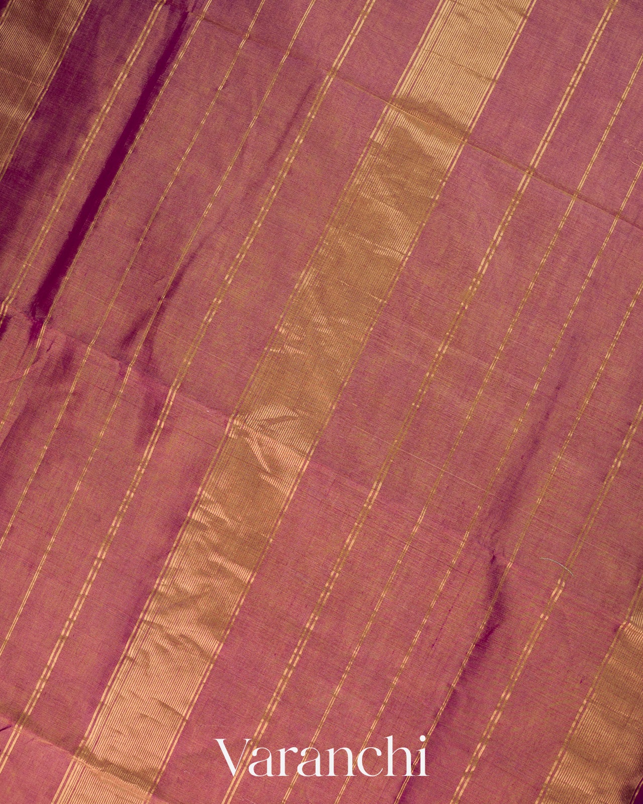 Mauve Pure Maheshwari Silk Cotton Handloom Saree