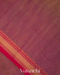 Mauve Pure Maheshwari Silk Cotton Handloom Saree