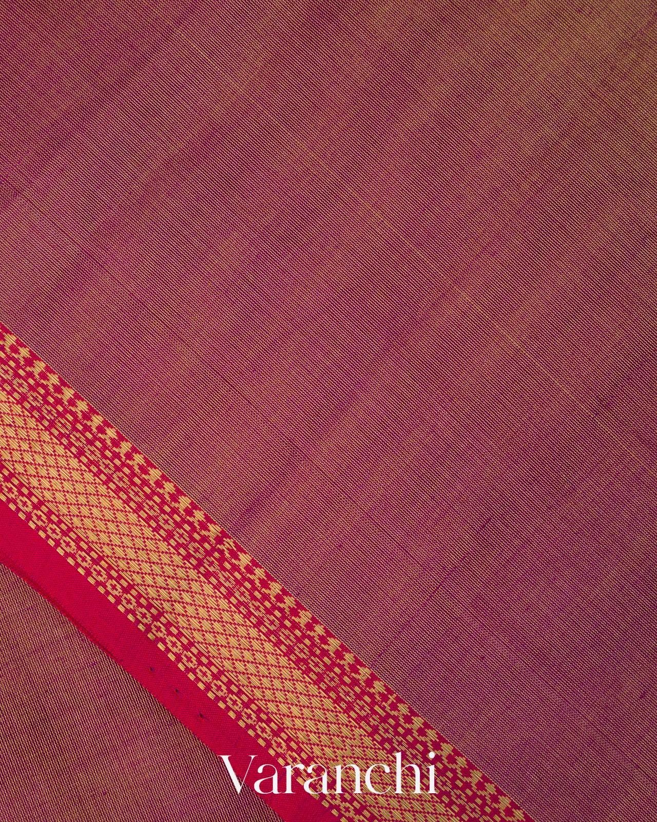 Mauve Pure Maheshwari Silk Cotton Handloom Saree
