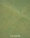 Sage Green Border Pure Maheshwari Silk Cotton Handloom Saree
