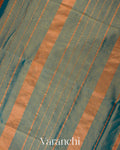 Turquoise Blue Pure Maheshwari Silk Cotton Handloom Saree