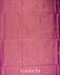 Onion Pink Pure Maheshwari Silk Cotton Handloom Saree