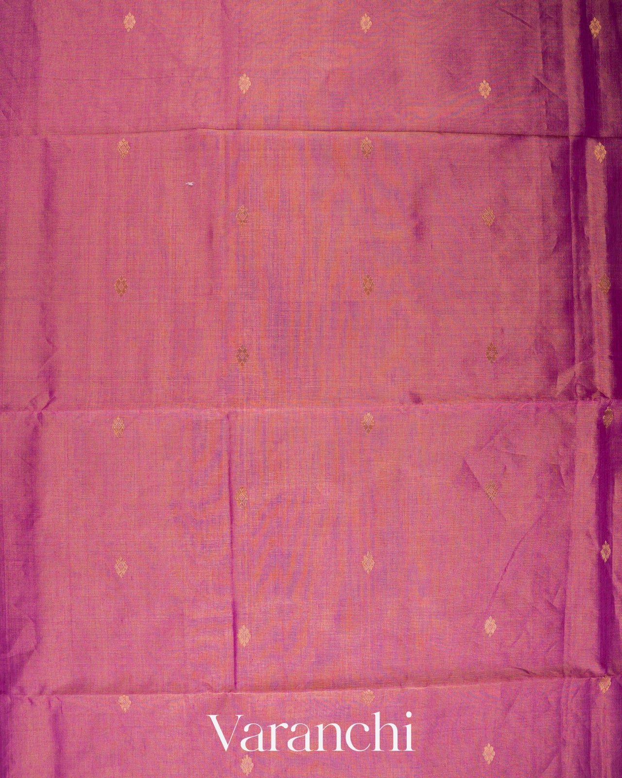 Onion Pink Pure Maheshwari Silk Cotton Handloom Saree