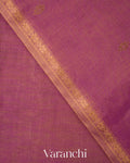 Onion Pink Pure Maheshwari Silk Cotton Handloom Saree