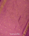 Onion Pink Pure Maheshwari Silk Cotton Handloom Saree