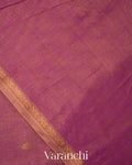 Onion Pink Pure Maheshwari Silk Cotton Handloom Saree